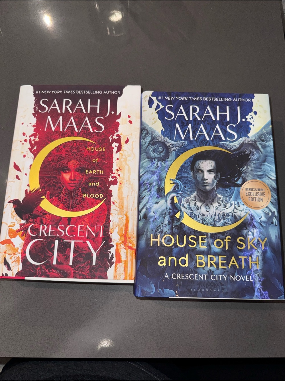 Sarah J. Maas Crescent City Books 1 & 2 1ST EDITION HC SIGNED